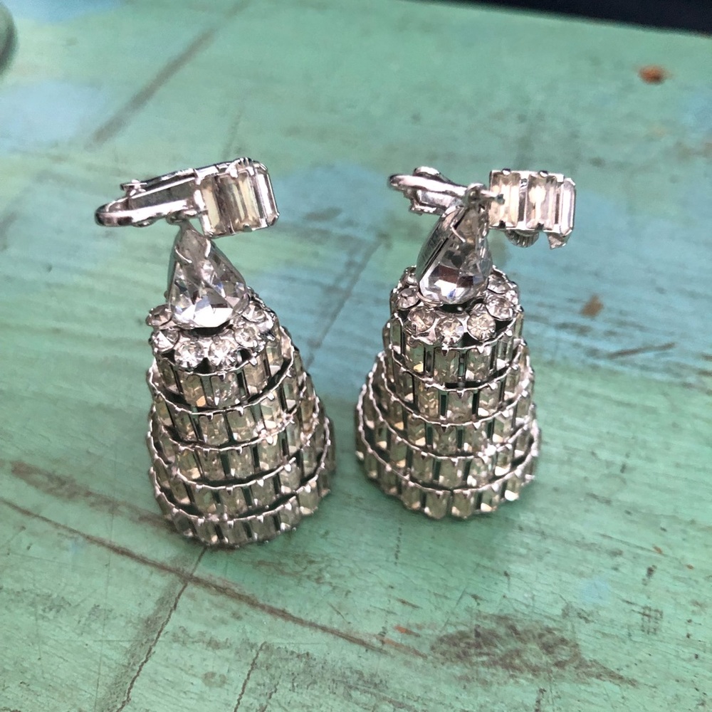 ✨Vintage ✨Drop Rhinestone Earrings